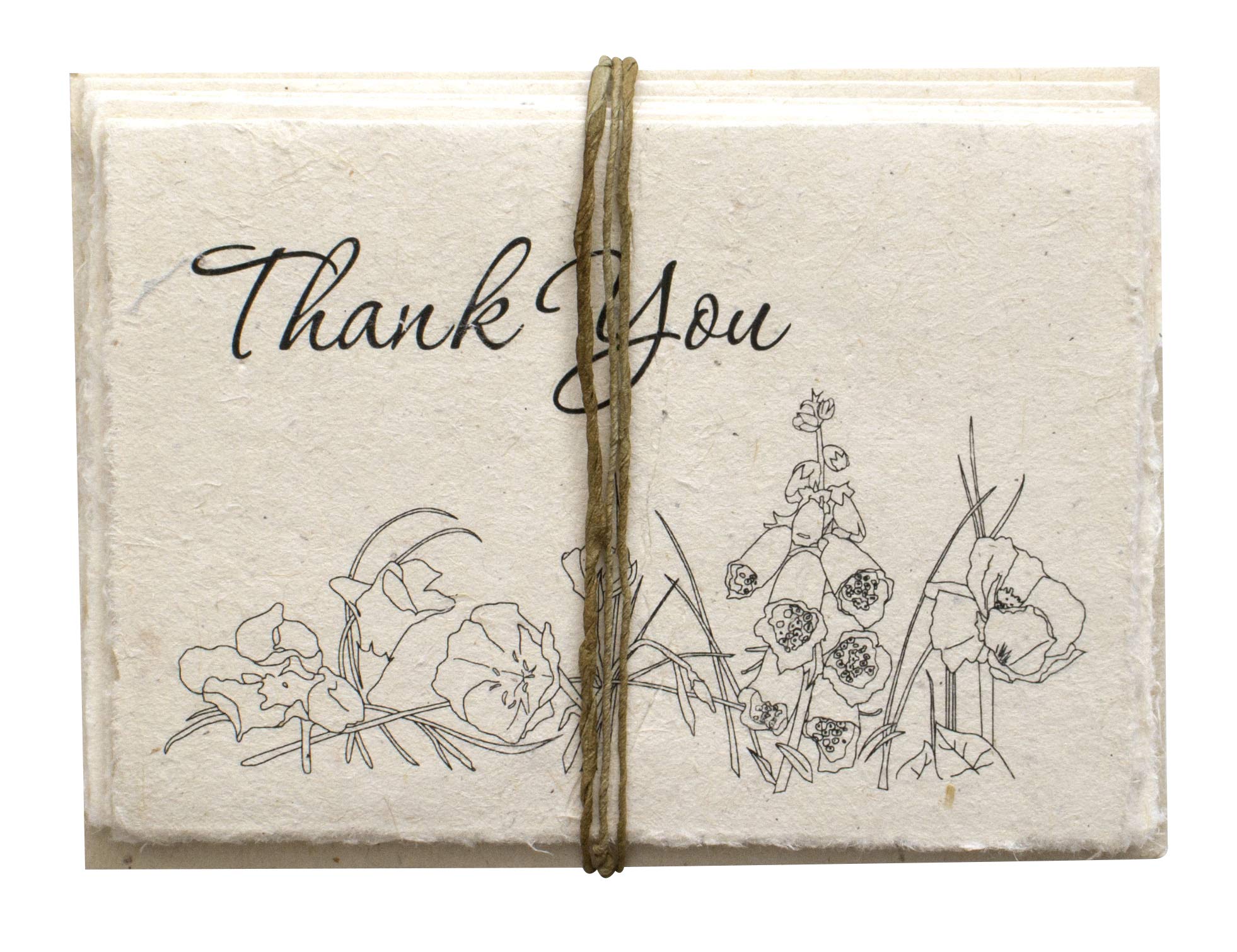 Amazon.com: Handmade Seeded Plantable Thank You Cards with
